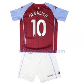 Maillot de Foot Aston Villa Jack Grealish 10 Domicile 2020-21 - Enfant